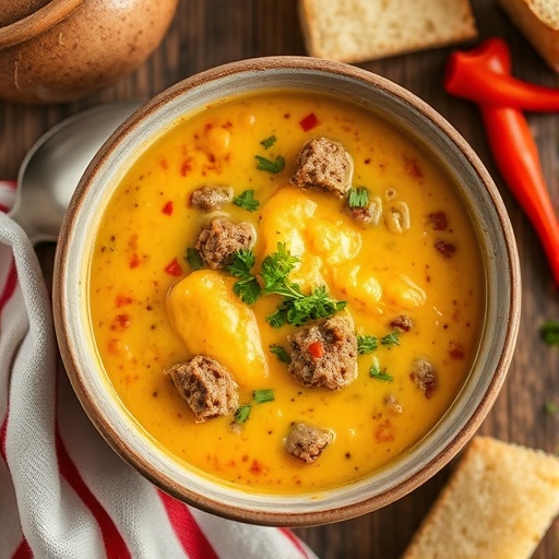 Cheesy Cheeseburger Soup Recipe