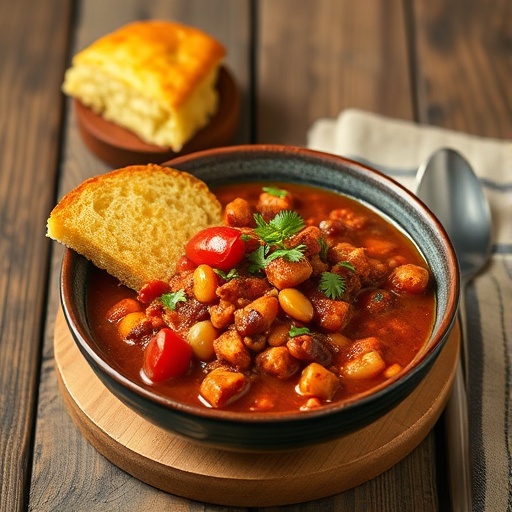 Classic Comfort Food: White Chili Chicken Recipe with Cornbread