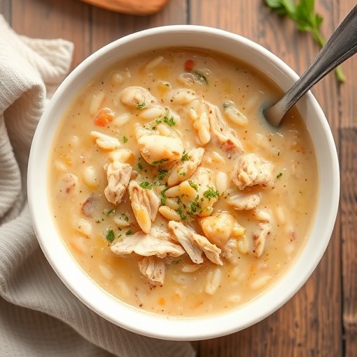 Creamy Chicken and Rice Soup