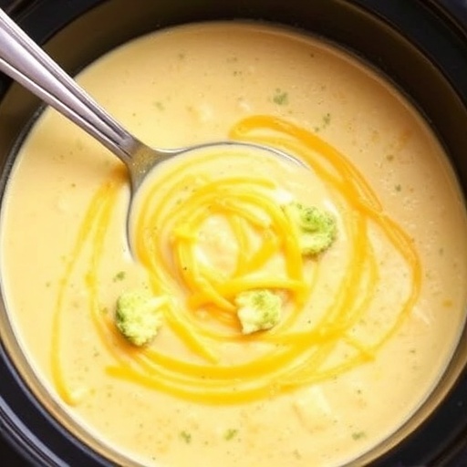 Crockpot Broccoli Cheddar Soup