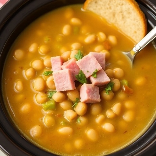 Crockpot Split Pea and Ham Soup