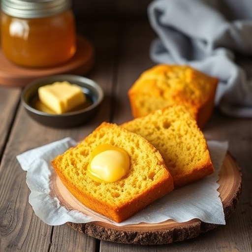 Warm Cornbread with Honey Butter